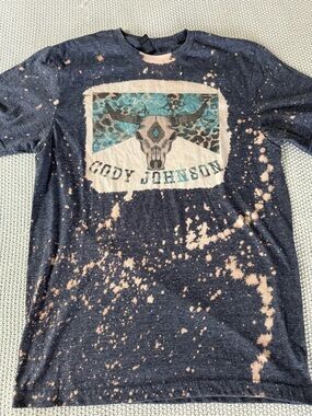 Cody Johnson Graphic Tee with Bleach splatter